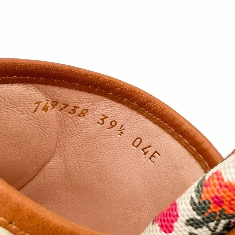 Gucci Mabel GG Logo Raffia Sandals Slip On Mules EU 39.5 US 9.5 - Picture 11 of 11